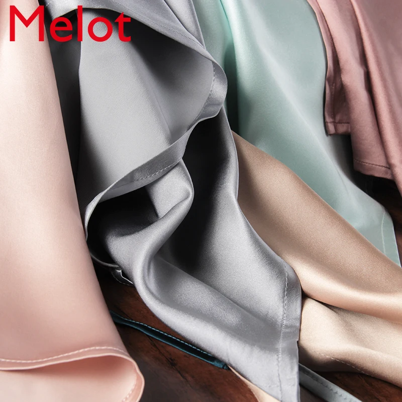 

High-Grade Thick Silk Pillow Case High-Grade Silk Satin Pillow Silk Pillow Core Comfortable Bedroom Pillow Case