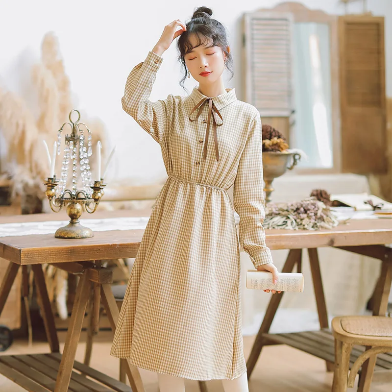 Новинка 2019 модная женская одежда осенне зимнее платье платья длинное