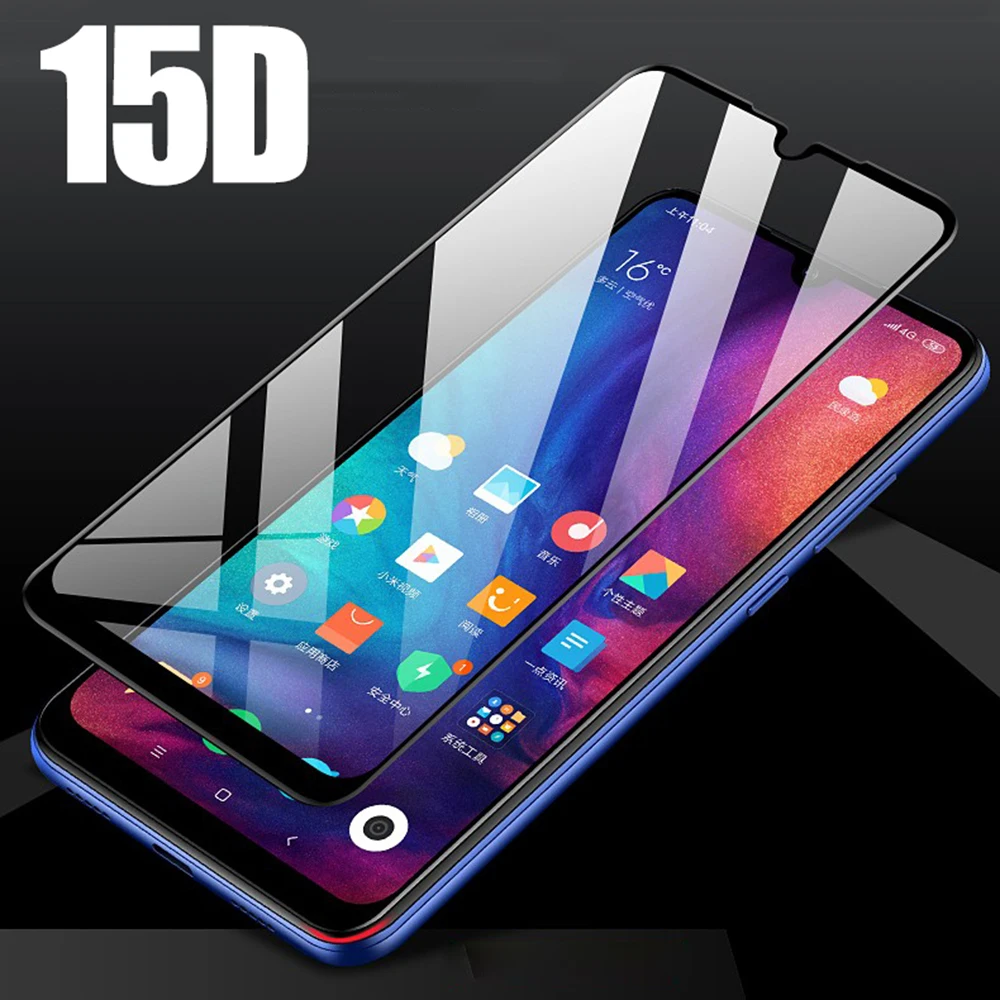 Защитное закаленное стекло 15D 9H для экрана Huawei P30 Lite Y5 Y6 Y7 P Smart 2019 на Honer 20i 10i 8a 8s 10