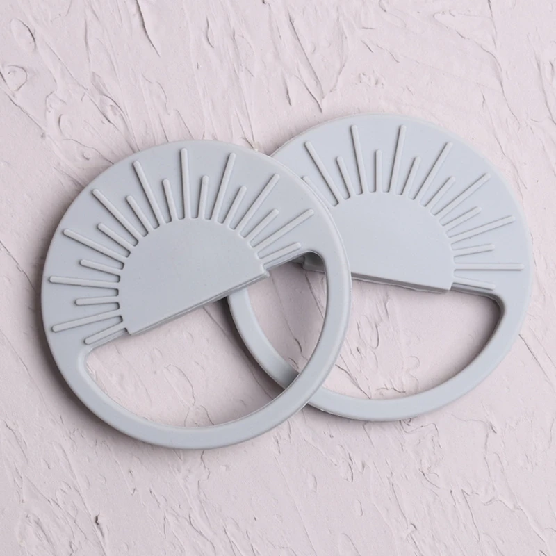 Mordedores de silicona para beb&eacute;, anillo de dentici&oacute;n para roedores, juguete calmante para el dolor, mordedor Natural para dejar de chupar, 1 unidad-3
