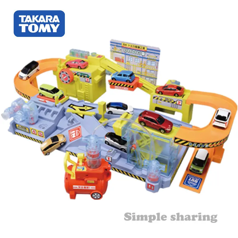 Takara Tomy Tomica Town Dx завод по обслуживанию воздушной мощности игрушечный Игровой