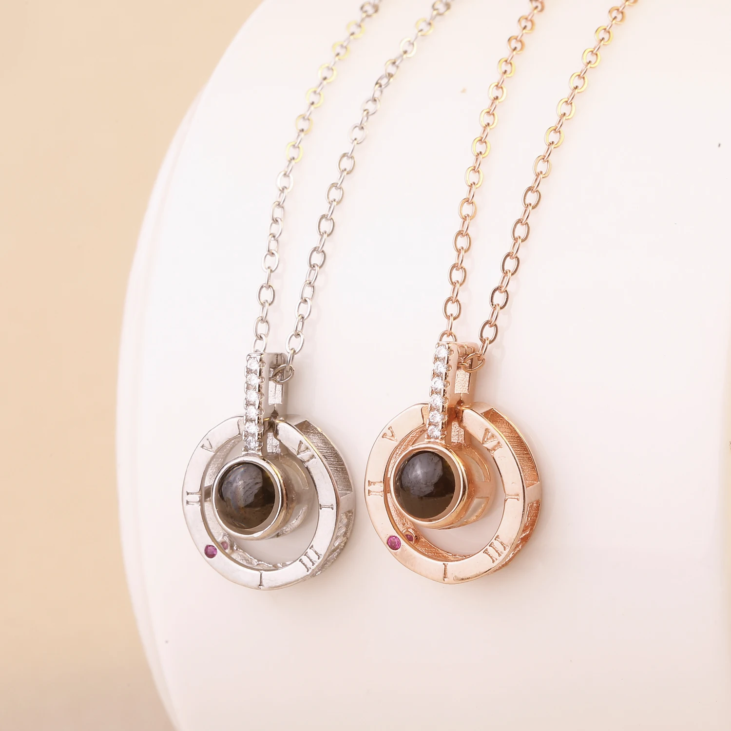 Ожерелье с подвеской Я тебя люблю SA SILVERAGE серебряные круглые ожерелья кольцом