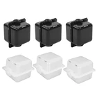 6 шт., 3 черных, 3 белых квадратных растений, коробка высокого давления для распространения растений, коробка для укоренения, коробка для прививки растений, растительный распространитель