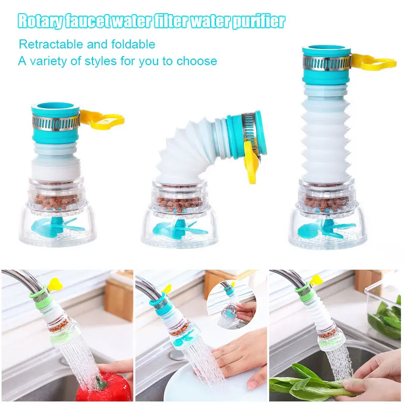 

Hot Booster Shower Kitchen Home Water Filter Tap Head 360 Degree Rotating Faucet Nozzle QP2