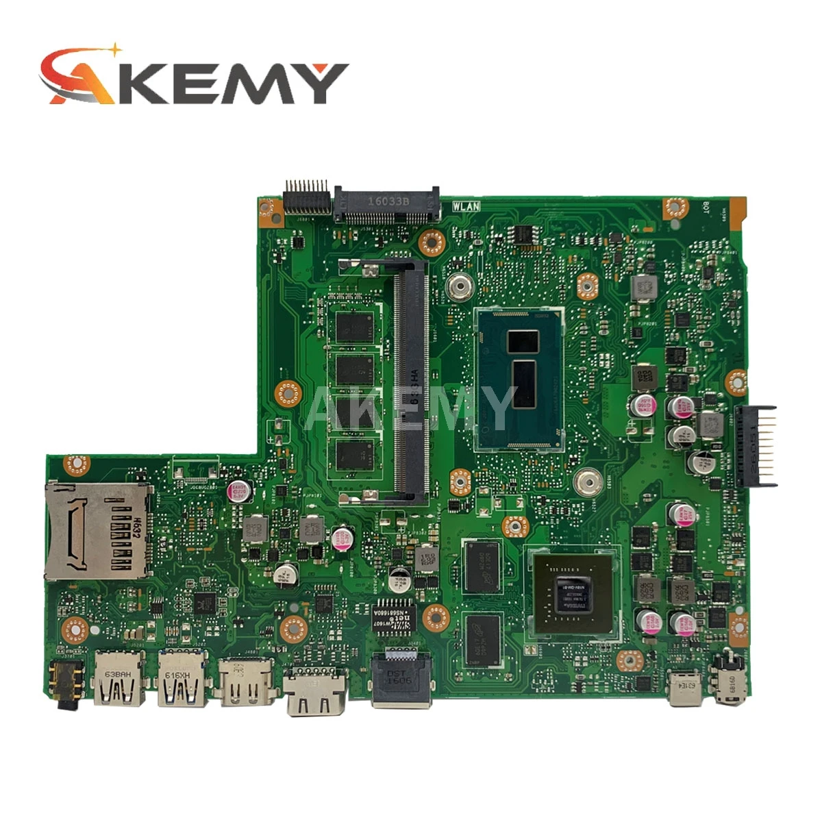 Akemy X540LJ материнская плата для ноутбука For Asus VivoBook X540L F540L A540L R540L оригинальная 4GB RAM I3
