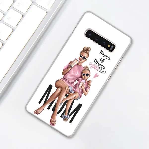 H10 Черный чехол для телефона с изображением мамы и королевы для samsung Galaxy S10e S10 Plus S7 S8 S9 Plus Note 8 9 10 Plus S10 5G жесткий чехол - Цвет: H10
