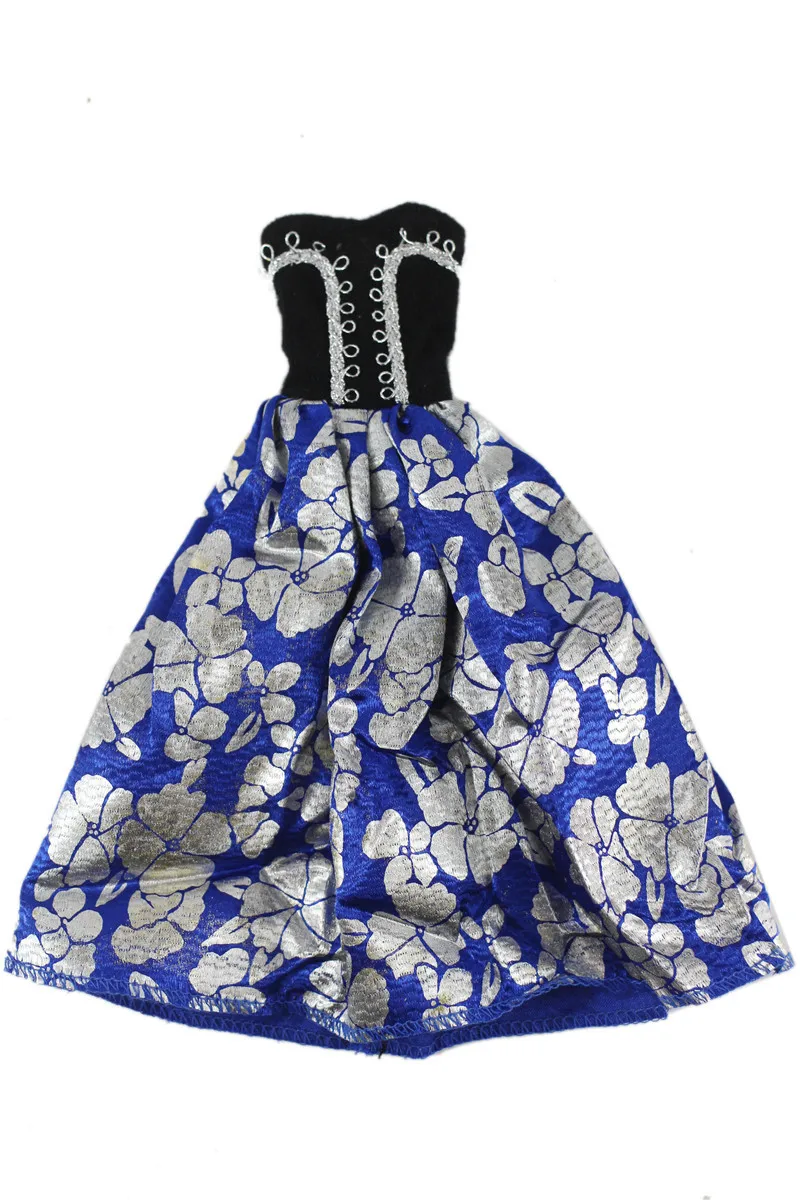 

2021 New Blue Long Dress Outfit Suit Sets for Barbie BJD FR SD Doll Clothes Role Play Accessories Toys for Girl