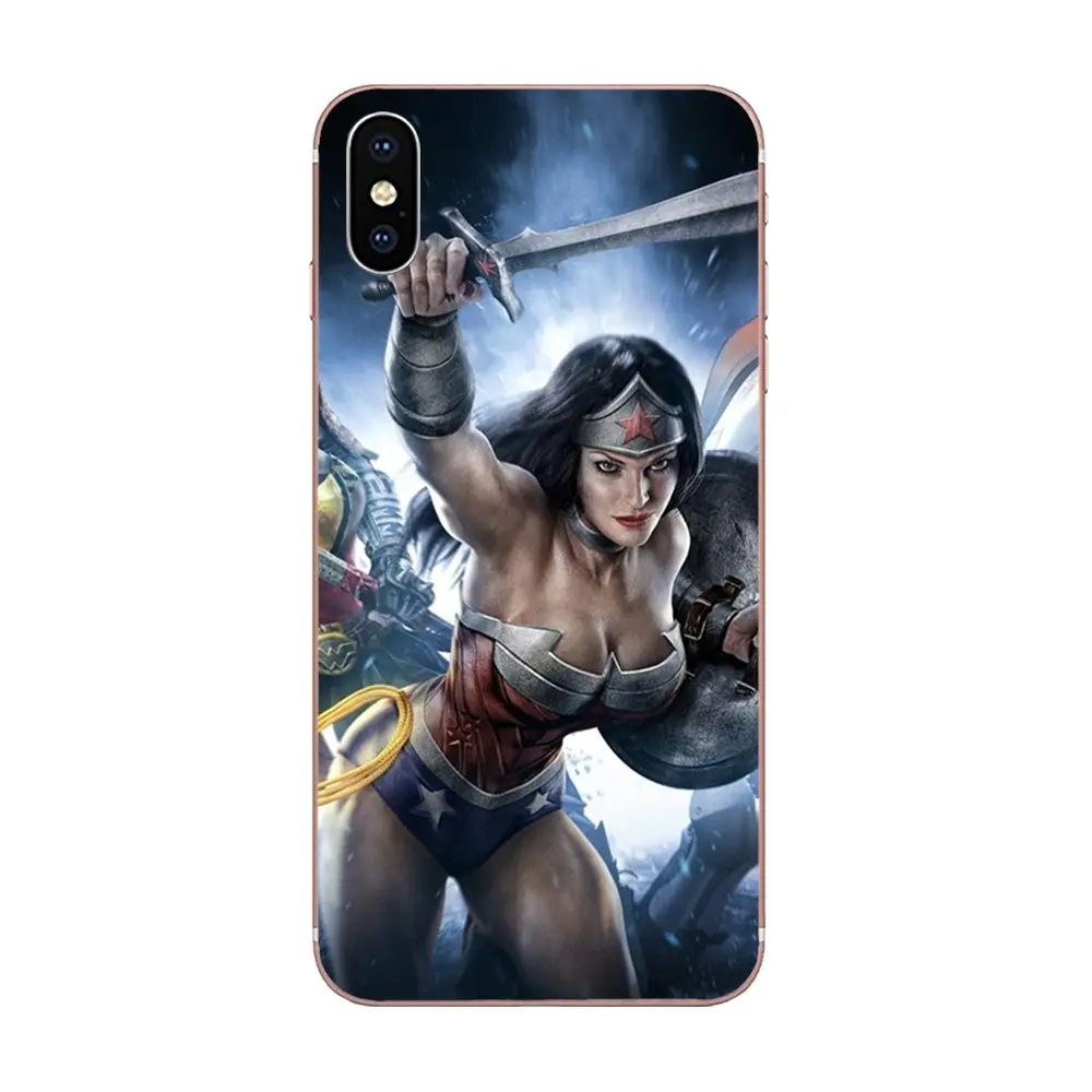 as picture Diy Окрашенные аксессуары для телефонов Чехол Wonder Woman Top для Apple iPhone 4 4s 5 5C 5S SE 6 6S 7 8 Plus X XS Max XR - Цвет: as picture