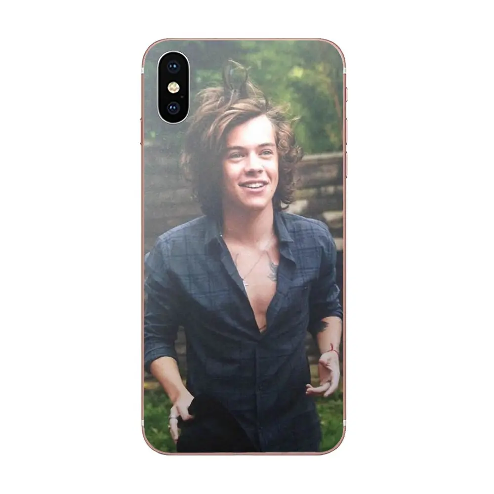 Чехол для телефона из ТПУ Apple iPhone 4 4s 5 5C 5S SE 6 6S 7 8 Plus X XS Max XR 1d Harry Styles One Direction Cute |