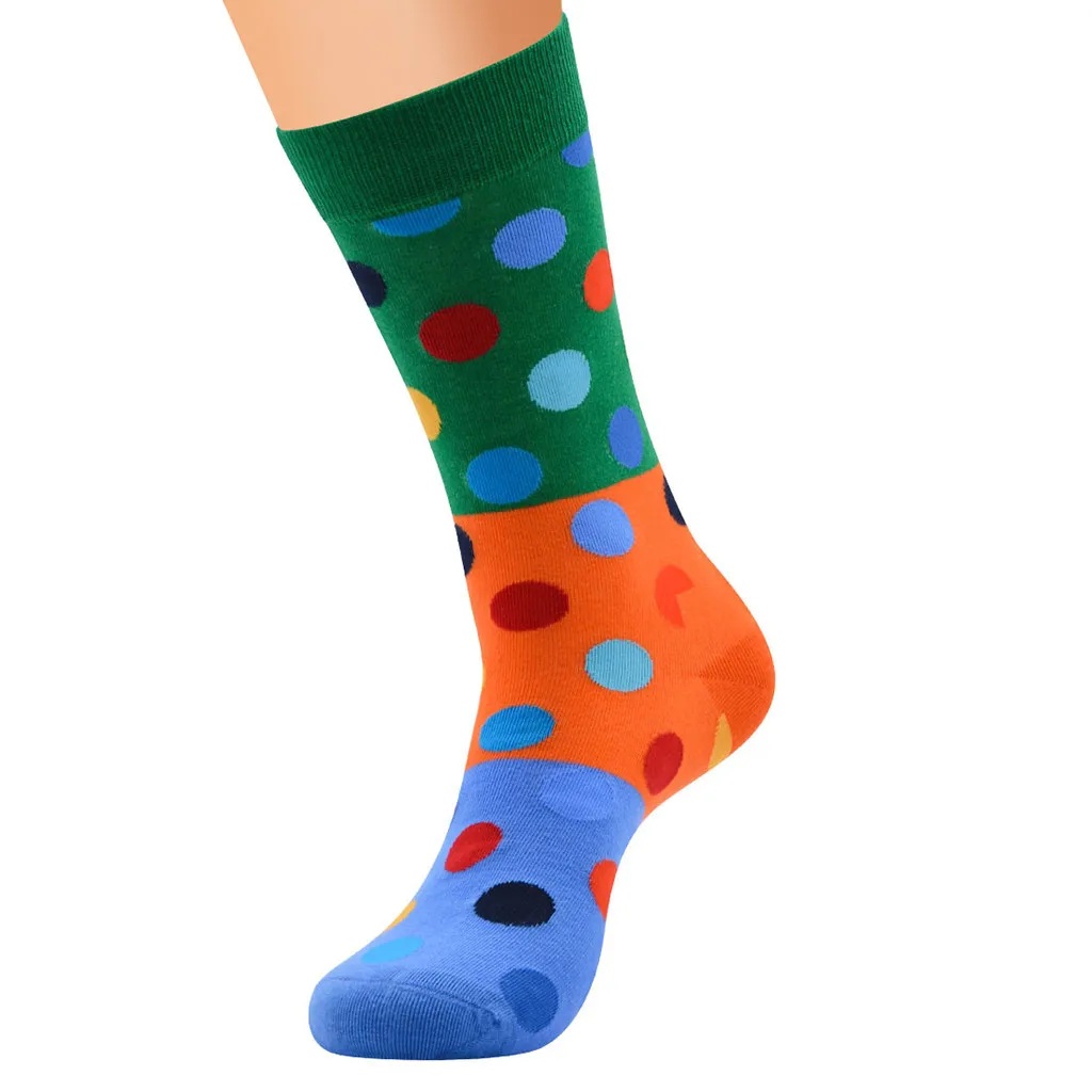 

Socks Men Casual Dot Print Three-dimensional Cotton Pattern Lady Socks Tube Comfortable Breathable Socks Tube Cotton Socks
