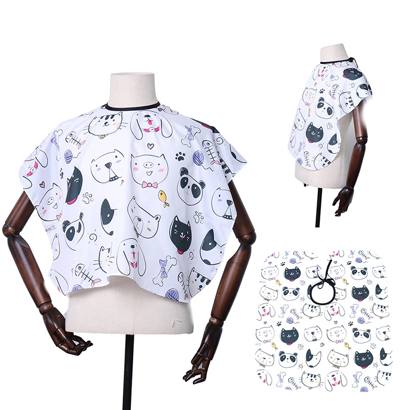 

Kids Cartoon Cape Waterproof Hair Cutting Dyeing Clothes Wrap Hairdressing Apron