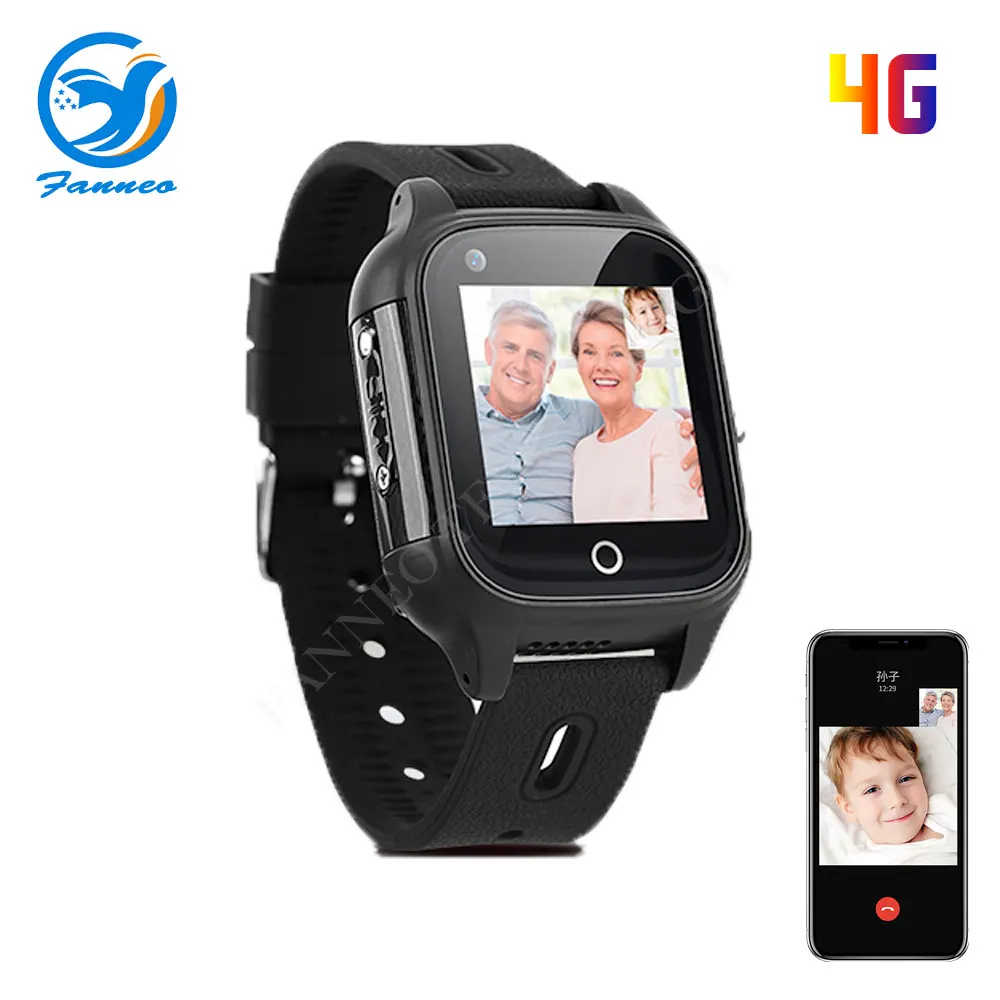 4G один ключ SOS пожилых GPS локатор артериального давления Обнаружение сердечного