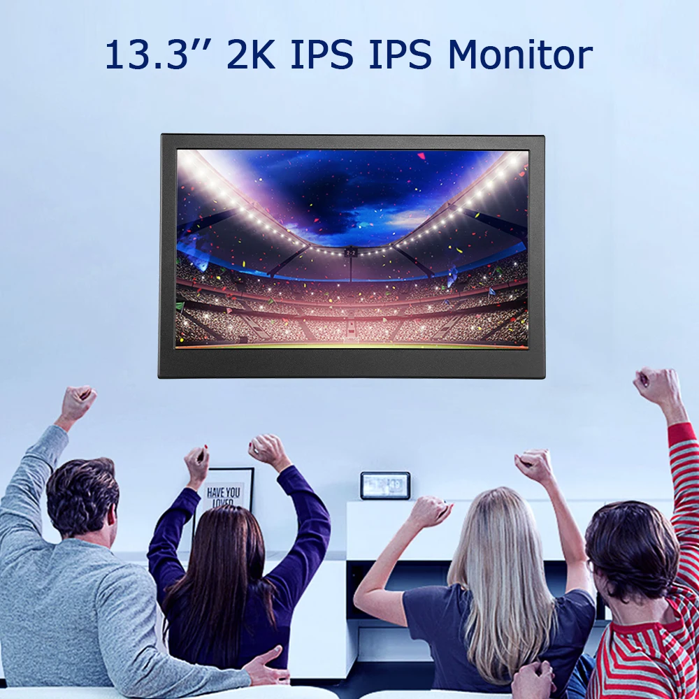 Eyoyo 13 3 &quotIPS портативный монитор второго экрана 2560x1440 QHD 2K HDMI игровой дисплей для