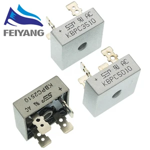 1 шт., диодный мост KBPC5010 50A 1000 ВKBPC2510 25A 1000 ВKBPC3510 35A 1000 В, выпрямитель KBPC5010KBPC2510KBPC3510