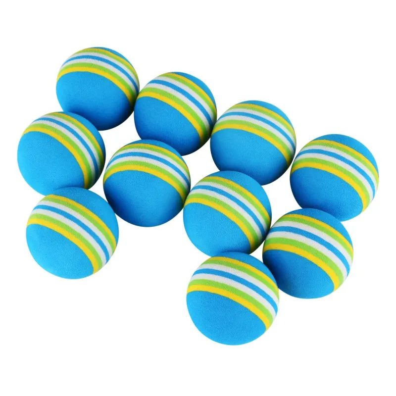 

1/5/10Pcs 4.2cm Rainbow Ball Cat Toy Colorful Ball Interactive Pet Kitten Scratch Natural Foam EVA Ball Training Pet Supplies