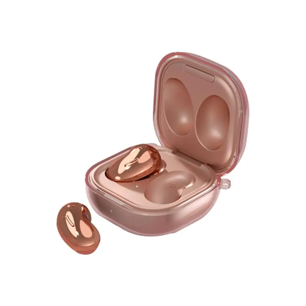 

High-quality Protective TPU Earphones Case Shockproof protection Soft Cover Case with Carabiner for Galaxy Buds Live Dropship