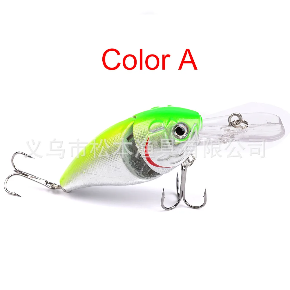 

1pcs 8.5cm 14g Multi Section Hard Bait Rapid Motion Bait Vibroseis Mouse Hook Wiggler Deep Sea Artificial Plastic Bait