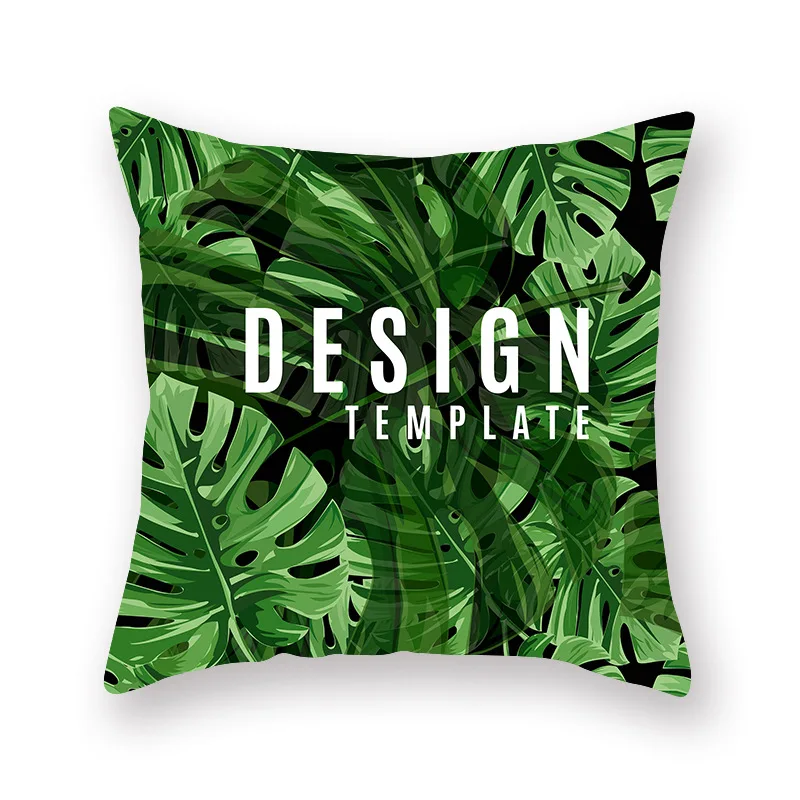 Из серии &quotсделай сам&quot полиэфирная Подушка Чехол с тропическим узором из