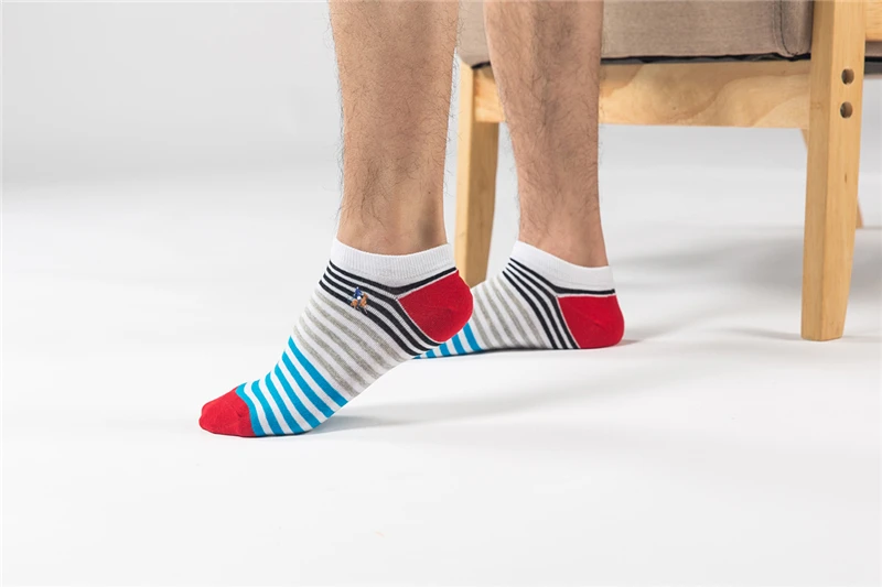 Горячая распродажа мужские носки Calcetines Hombre Новые весенние и летние мужские носки Pier Polo полосатые хлопковые мужские носки оптом