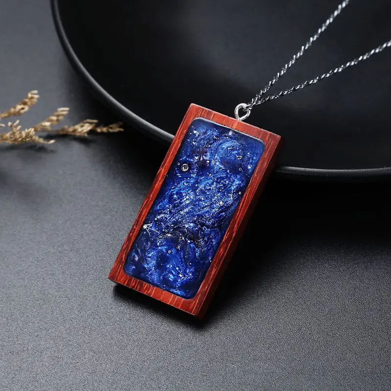 Ручная работа пустая полая красная дерево кабошон круглая квадратная деревянная