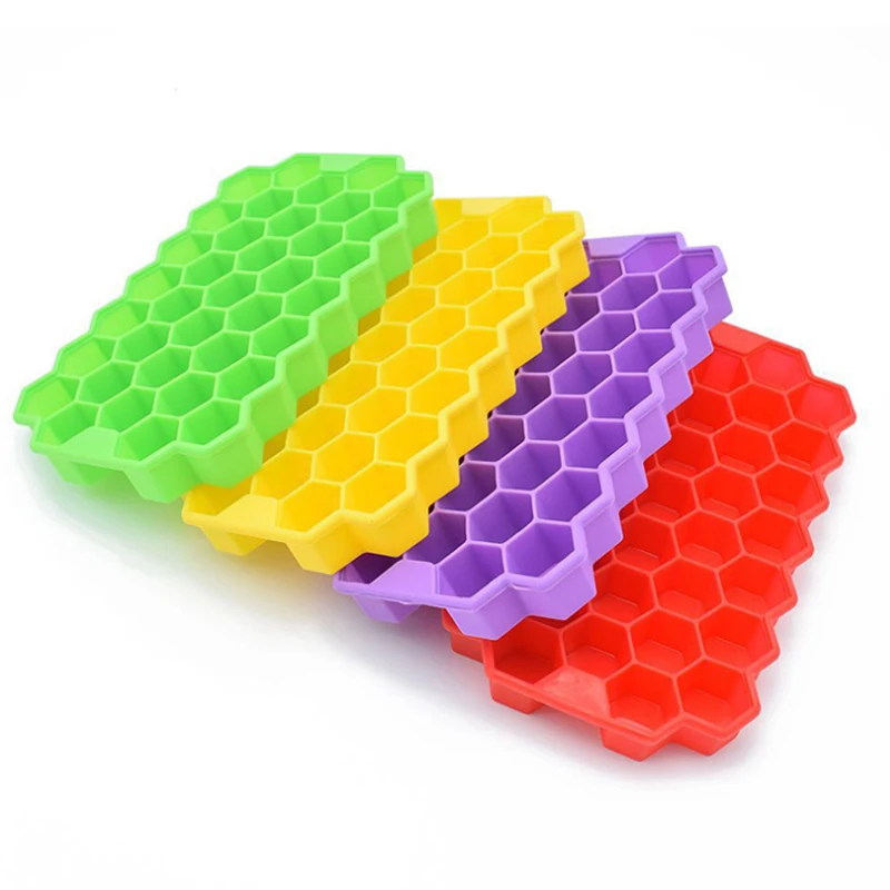Домашний холодильник лоток для льда кухонный силиконовый шестигранный поднос