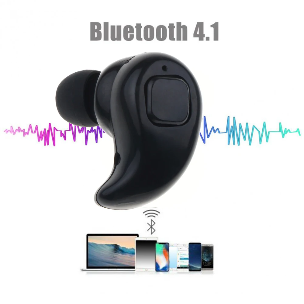 Миниатюрные беспроводные Bluetooth наушники kebidu вкладыши с микрофоном гарнитура S530X