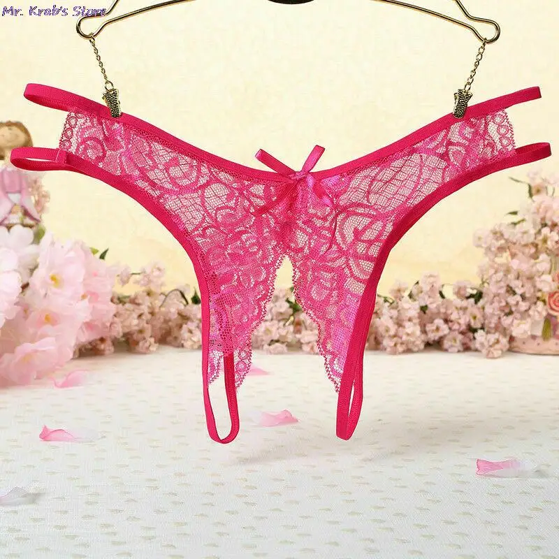 Женское сексуальное нижнее белье Эротические трусики с открытой промежностью