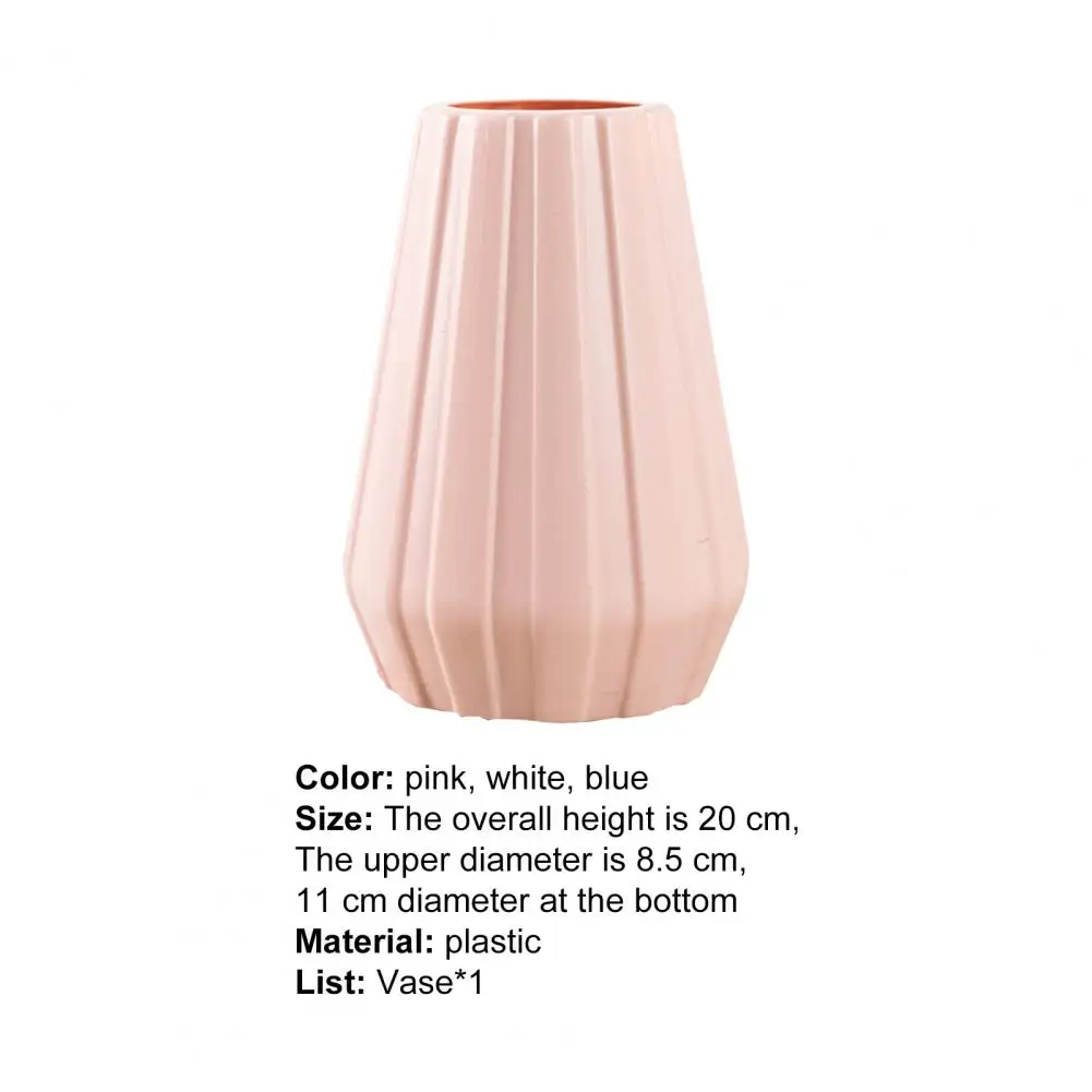 

Flower Vase Eco-friendly Large Capacity Plastic Adorable Floral Vase Bottle for Home