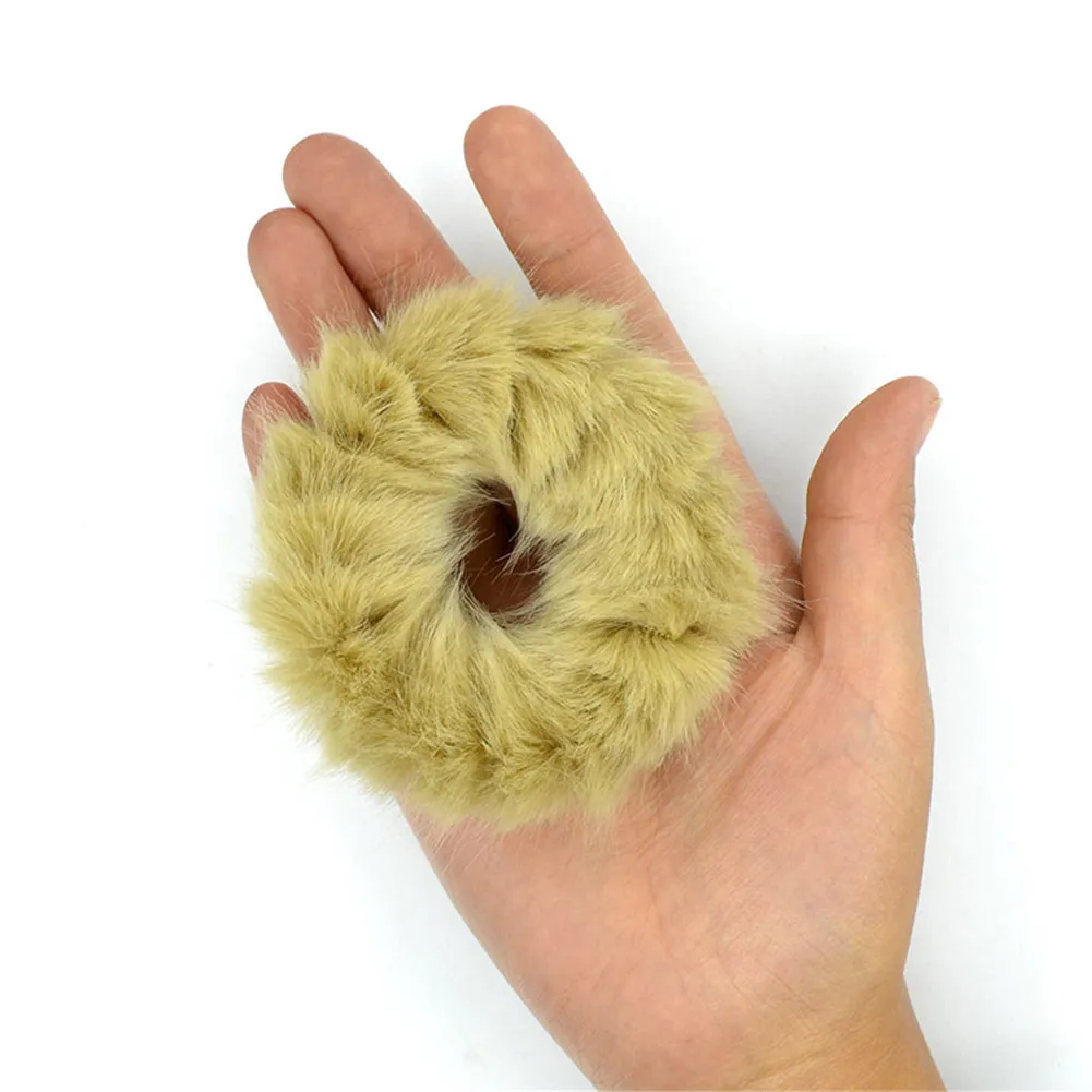 2019 модная резинка для волос хвоста из искусственного кроличьего меха эластичная