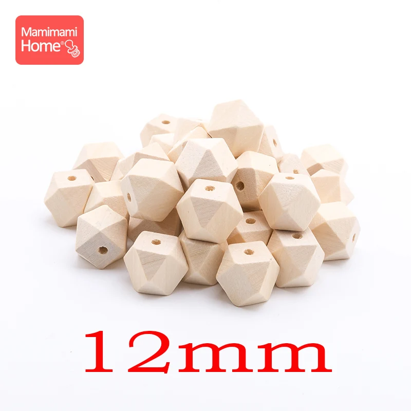 12mm 5 шт. 10 мм-20 мм кленовый, деревянный шестигранные бусины детский Прорезыватель своими руками браслеты для кормления Соска-Подвеска деревянные пустые детские товары игрушки - Цвет: 12mm