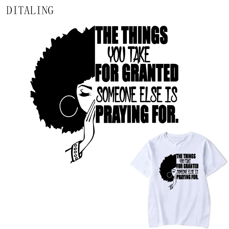 Нашивка Молитва Для женщин афро нашивка на одежду сделай сам футболки топы