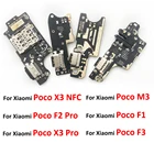10 шт.Лот, новинка для Xiaomi Poco X3 NFC Pro M3 F1 F2 Pro F3 USB-порт для зарядки, разъем док-станции, зарядная плата, гибкий кабель