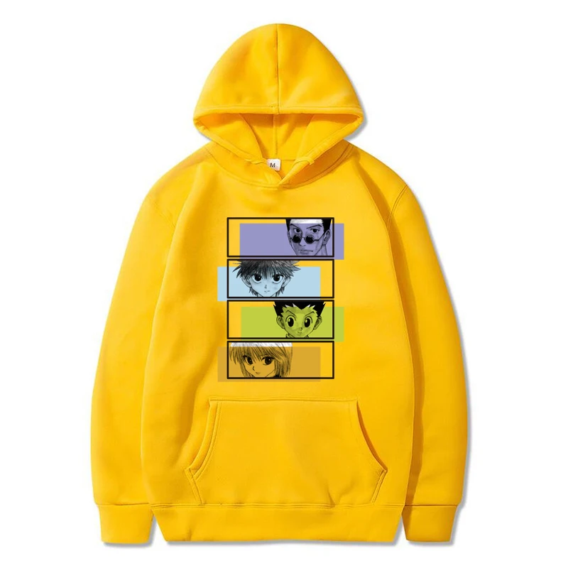 

HXH Hunter X Hunter Hisoka Kurapika Hoodies Men Killua Zoldyck Devil Eye Sweatshirts Anime Hip Hop Hoody Streetwear Tops Male