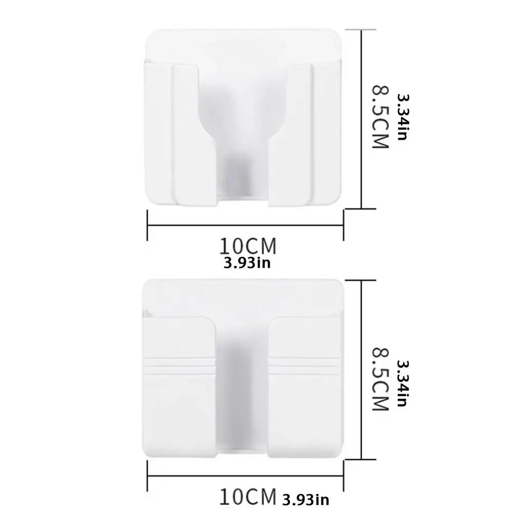 

Wall Organizer Storage Box Remote Control Wall-mounted Cell Phone Socket Holder Multifunctional Charging Holder