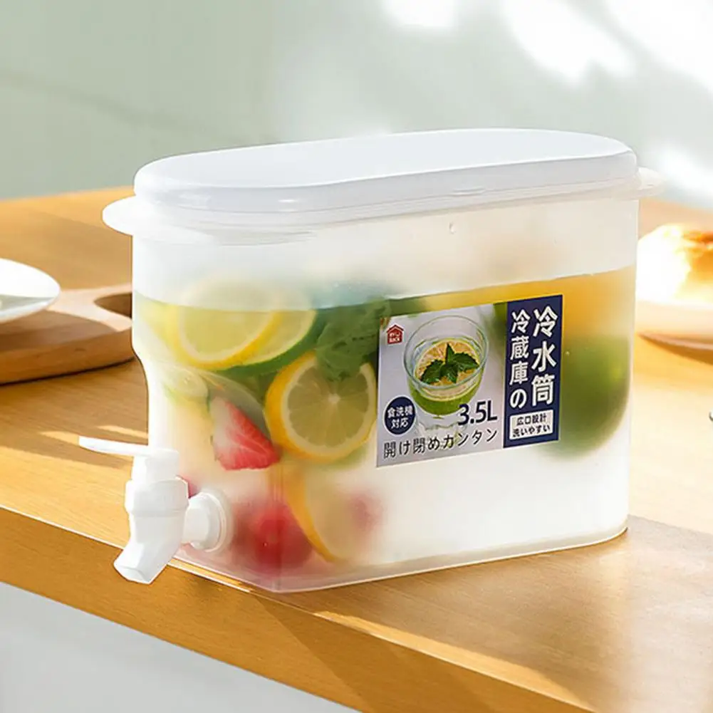 Кувшин для холодной воды фруктов контейнер летнего сока льда термостойкий