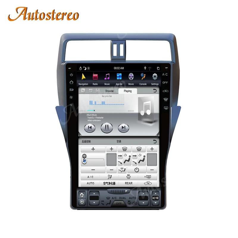 Для TOYOTA Land Cruiser Prado 150 2018 2019 2020 Тесла стиль Carplay Автомобильный GPS навигатор