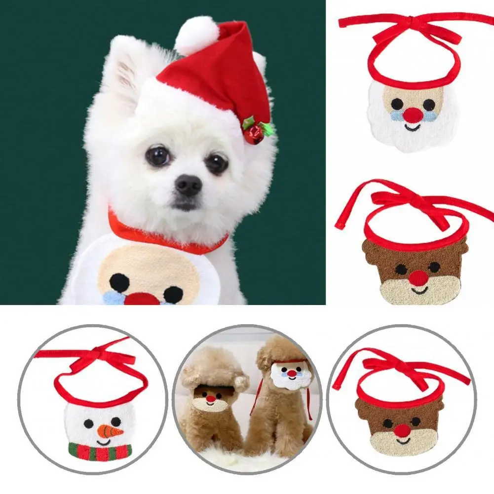 

Exquisite Pretty Puppy Kitten Saliva Towels Skin-friendly Pet Neckerchief Fine Workmanship for Festival