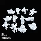 Kawaii Angel Подвески Браслеты ожерелье серьги изготовление ювелирных изделий плоская спина, кабошон подвески