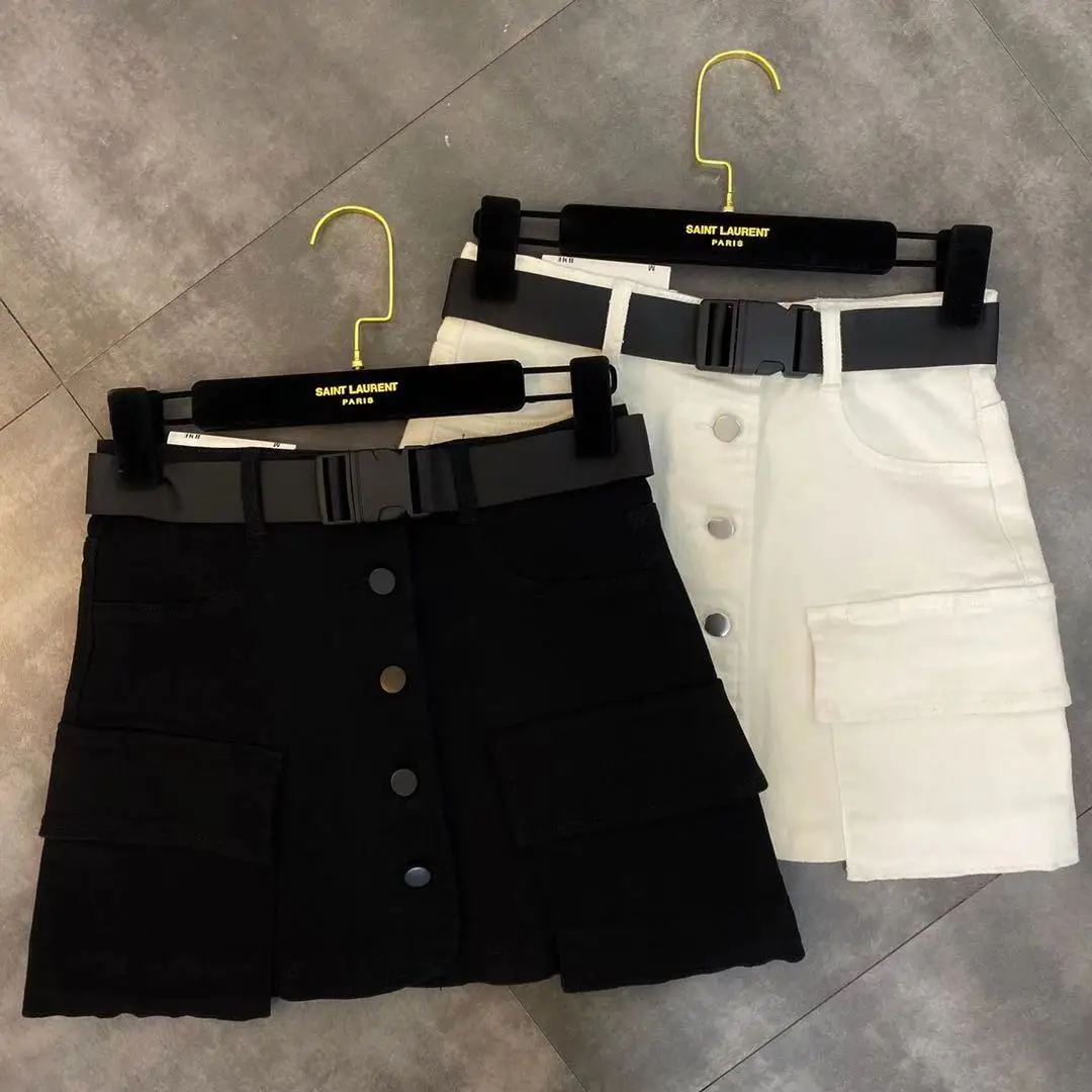 Новинка Весна 2020 Модная Джинсовая юбка с поясом и боковым карманом|Женские юбки| |