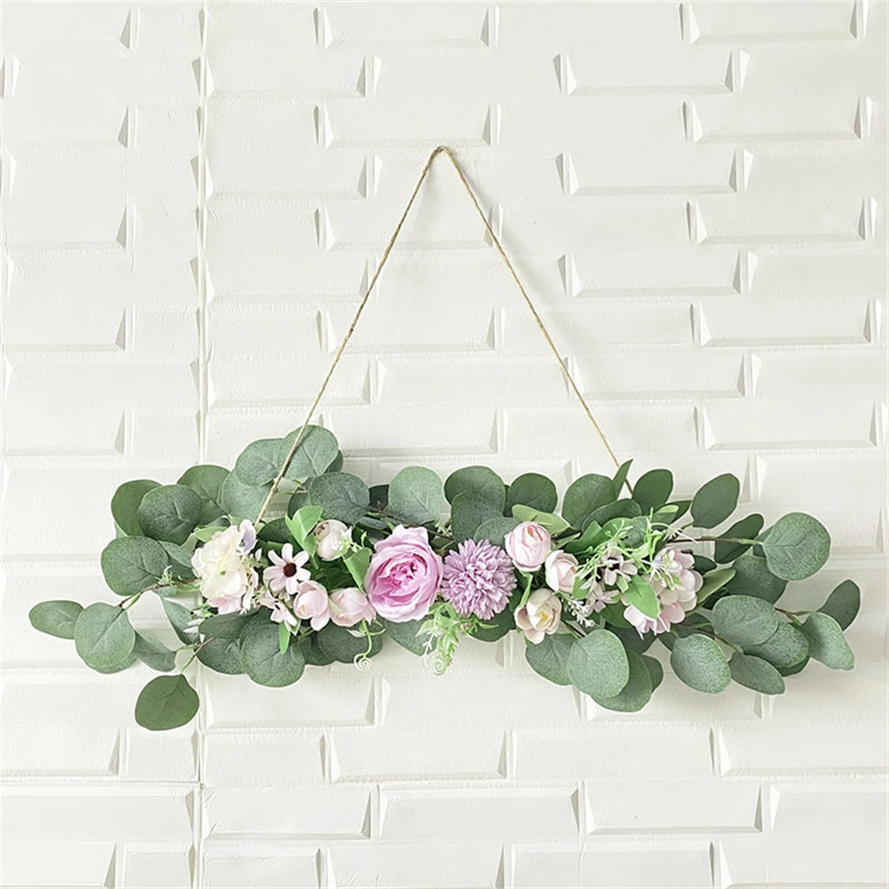 

Nordic Forest Eucalyptus Leaf Door Hanging Decoration Artificial Plants Livingroom Decoration Wall Ornaments Artificial Flowers