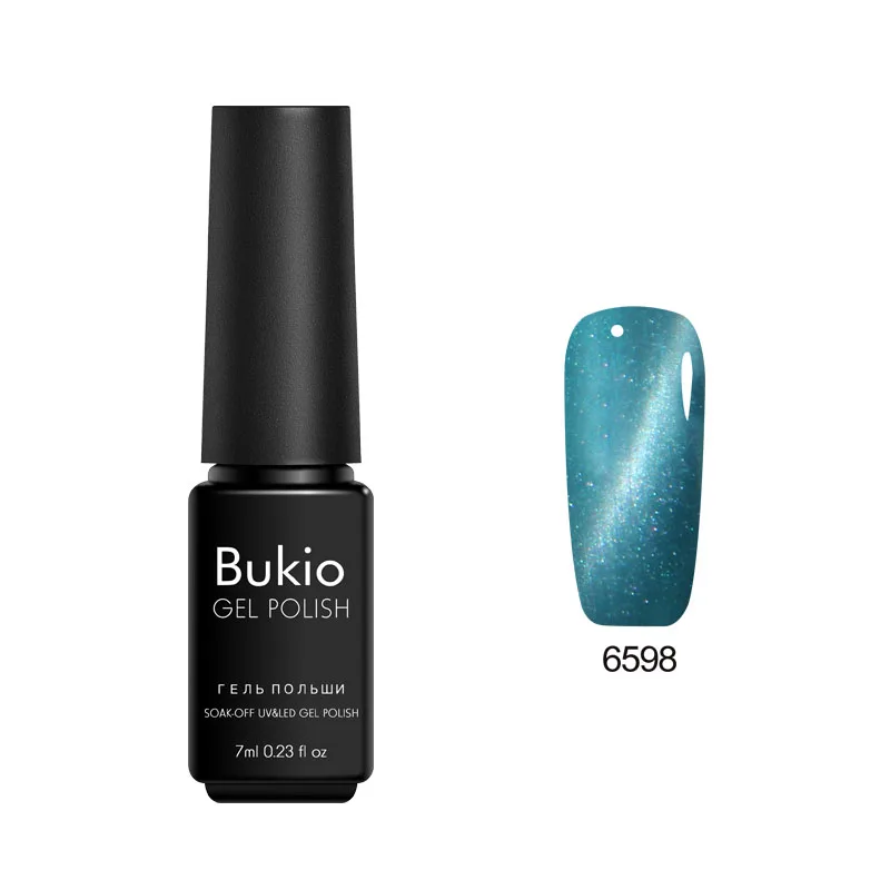 6598 Bukio Горячая 3D Гель-лак для ногтей кошачий глаз продукт Магнитный лаки для маникюра дизайн УФ лампа для ногтей Гибридный лак - Цвет: 6598