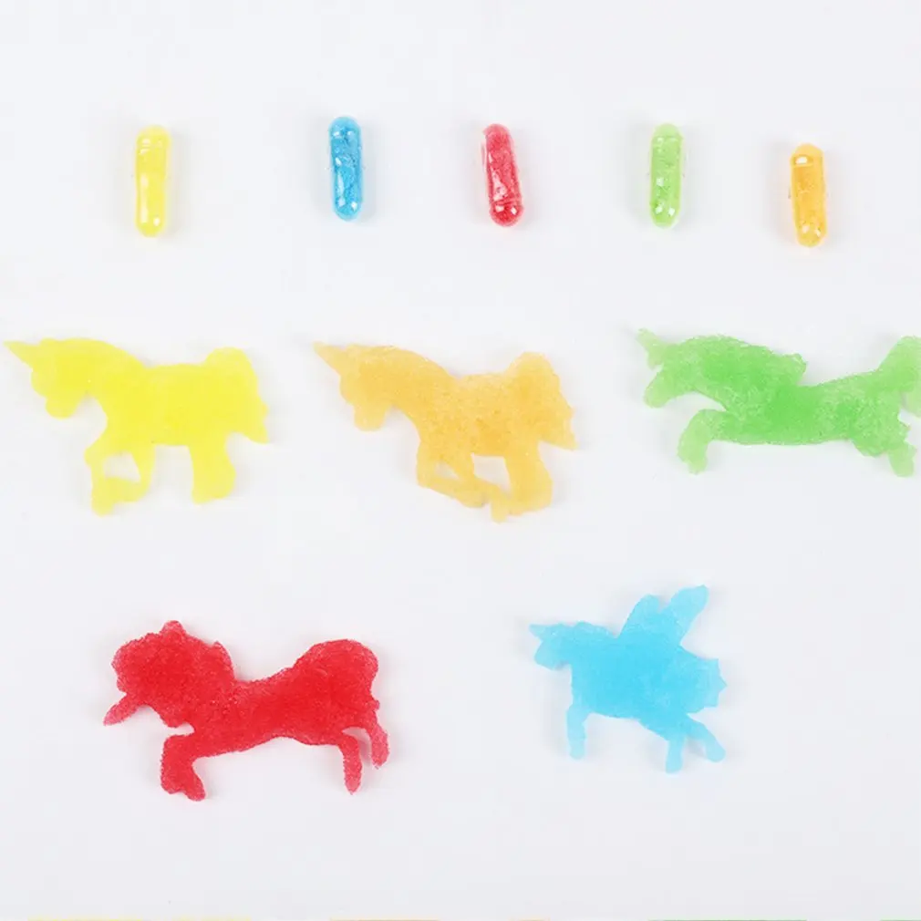 

12Pcs/Set Early Educational Toy New Magic Soft Baby Toys Kids Cartoon Dinosaur Toys Bath Toy Grow Capsule