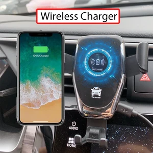 car phone accessories car wireless charger car phone holder car charger wireless 10w qi intelligent infrared air vent mount free global shipping