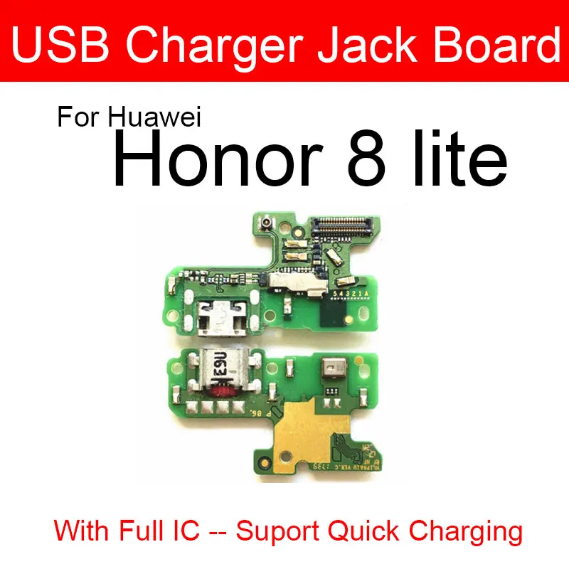 Зарядная USB-плата для Huawei Honor 8 8S Pro V8 Lite док-разъем гибкий кабель запасные части