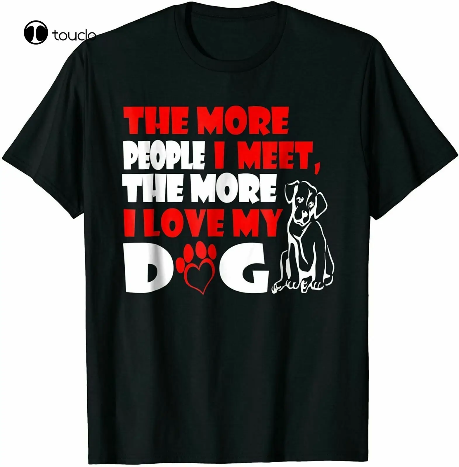 

Чем больше людей я встречаю, тем больше я люблю свою собаку, футболка, подарок 2021