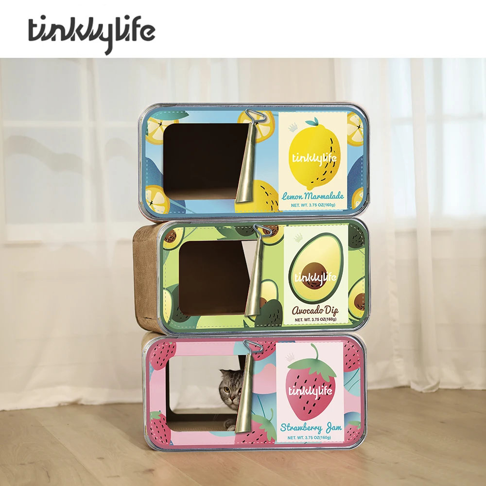 Консервированные фрукты кошка дом и скребок | Дом сад