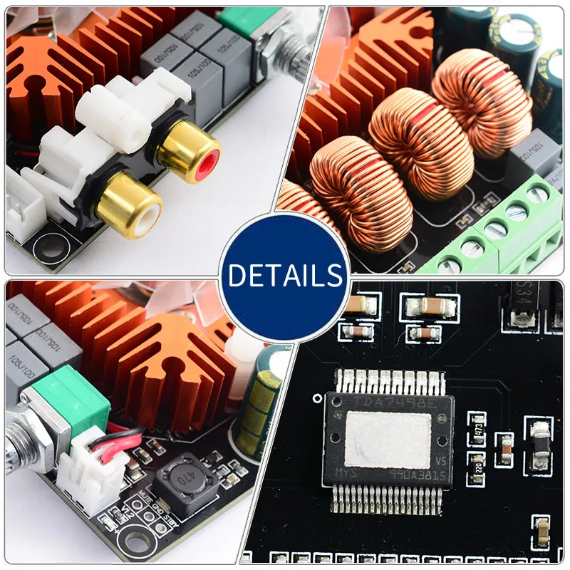 Плата усилителя UNISIAN TDA7498E класс D аудио 2 0 каналов высокая мощность Hifi BTL моно 220 Вт