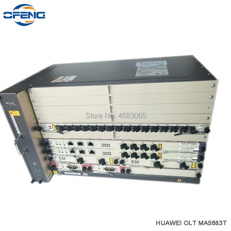 Huawei GPON OLT MA5683T 10G с 2xSCUN + 2xPRTE 2x X2CS 1 * GPFD сервисная плата 16 портов модулями класса B C SFP |