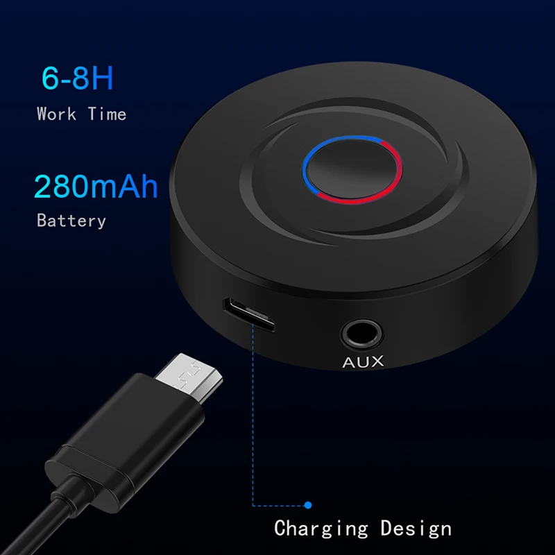 Новинка 3,5 мм AUX аудио беспроводной Bluetooth 5,0 передатчик приемник 2 в 1 адаптер стерео аудио для ТВ ПК автомобильный динамик музыка
