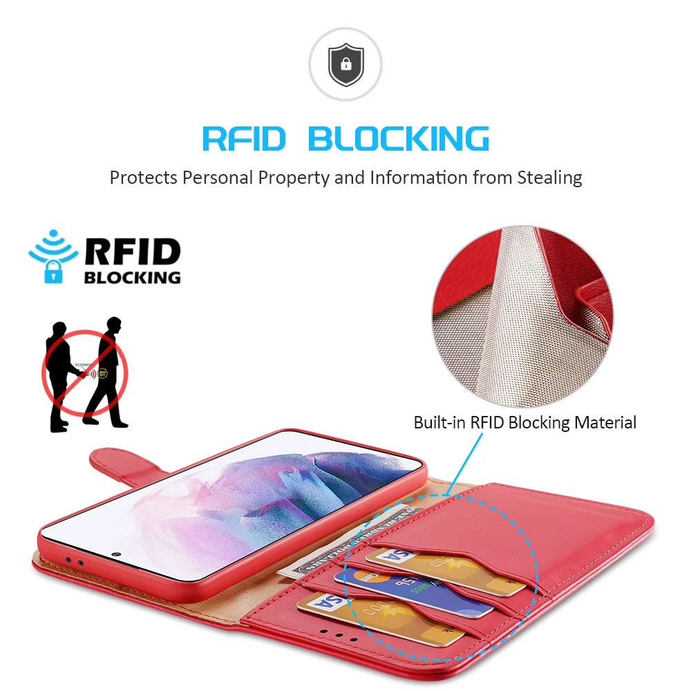 For Samsung Galaxy S21 Plus 5G Case DUXDUCIS Hivo Series Flip Cover Luxury Leather Wallet Case Full Good Protection Steady Stand